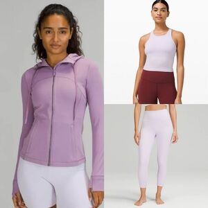 Lululemon Set of 3/ Wisteria Purp/ Faint Lavender/ Define/ Ebb to Street/ Align